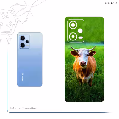 برچسب پوششی ماهوت مدل Cow مناسب برای گوشی موبایل شیائومی Redmi Note 12 Pro