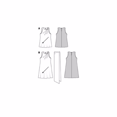 الگو خیاطی تاپ زنانه بوردا استایل کد 6503 سایز 34 تا 46 متد مولر