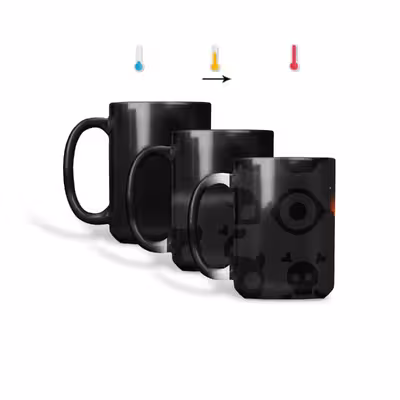 ماگ حرارتی طرح قلب و بازی مدل گرافیکی 