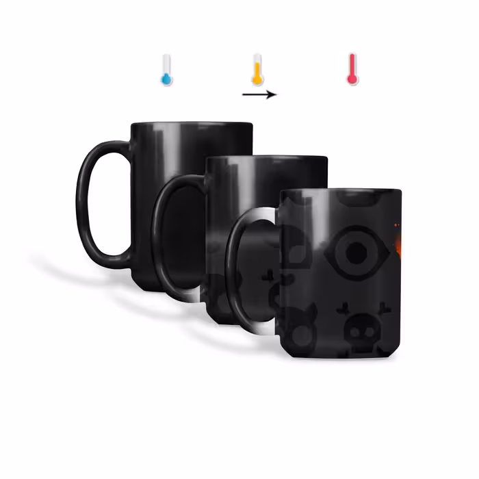 ماگ حرارتی طرح قلب و بازی مدل گرافیکی 