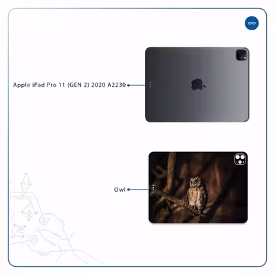 برچسب پوششی ماهوت مدل Owl مناسب برای تبلت اپل iPad Pro 11 (GEN 2) 2020 A2230