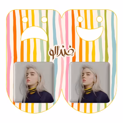 پیکسل خندالو مدل بیلی آیلیش کد 2776 به همراه مگنت