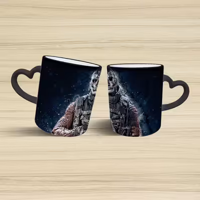 ماگ حرارتی مدل دسته قلبی طرح بازی کال آف دیوتی کد 27