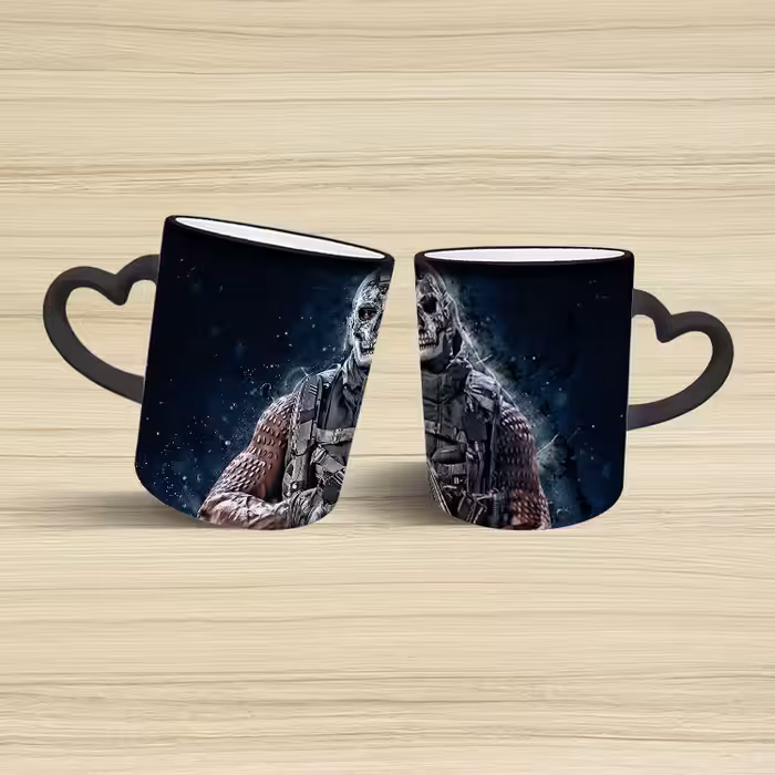 ماگ حرارتی مدل دسته قلبی طرح بازی کال آف دیوتی کد 27