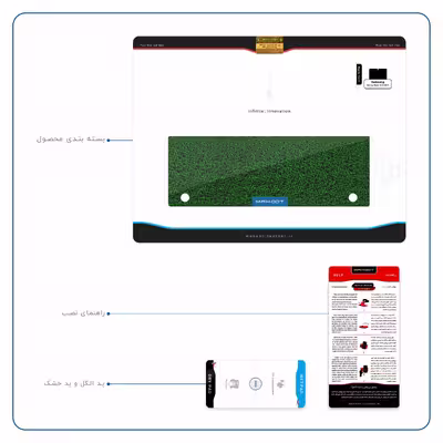 برچسب پوششی ماهوت مدل Green-Holographic مناسب برای تبلت سامسونگ Galaxy Note 10.1 2012 N8010