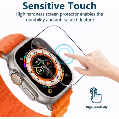  محافظ صفحه نمایش لاین مدل RT007 مناسب برای اپل واچ Ultra 49mm بسته دو عددی