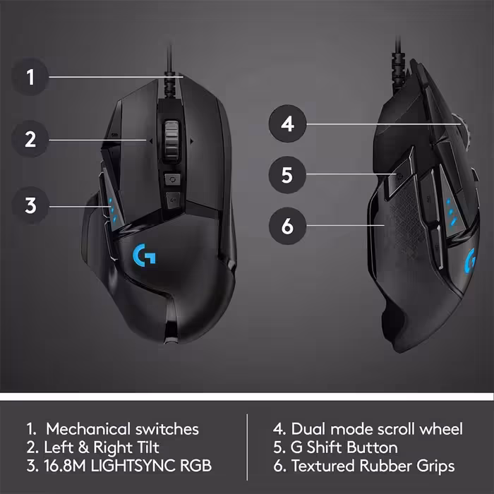 ماوس گیمینگ لاجیتک Logitech G502 HERO