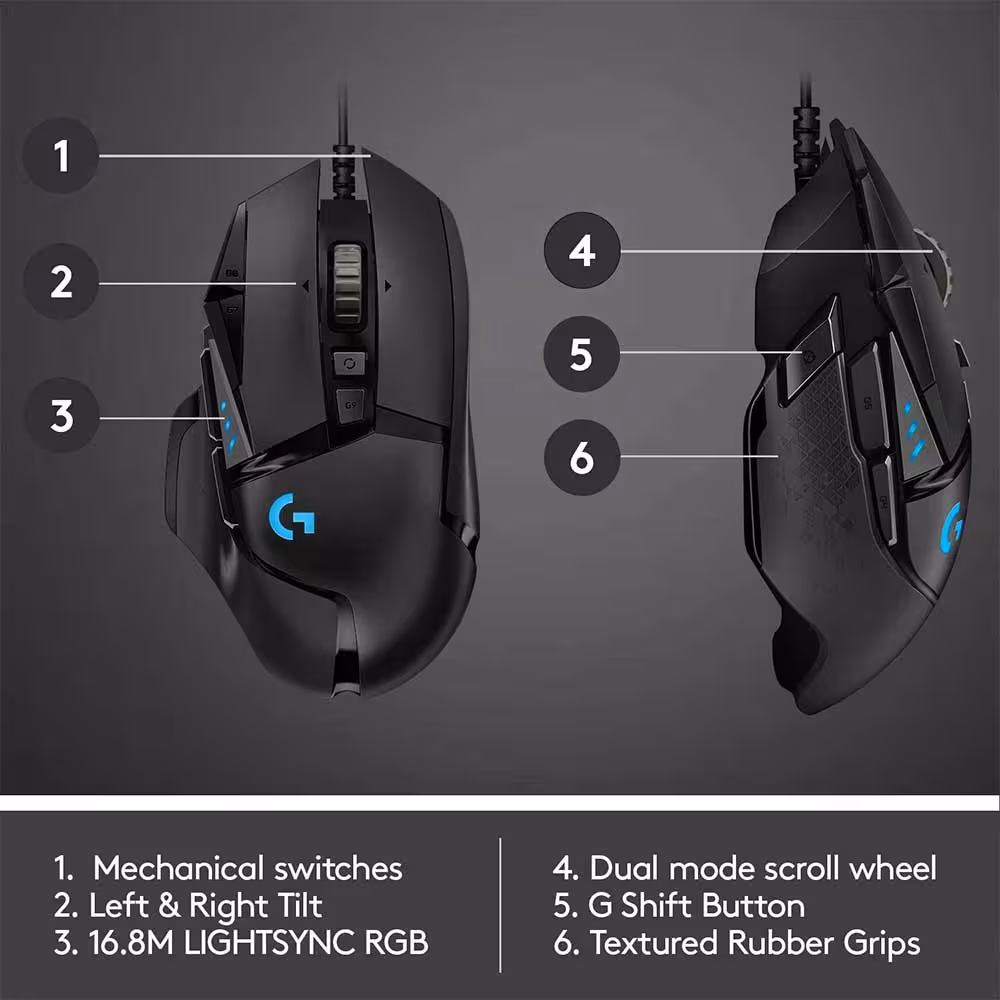 ماوس گیمینگ لاجیتک Logitech G502 HERO