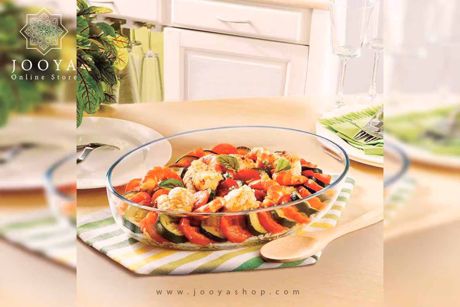 تابه بیضی پیرکس در سه سایز