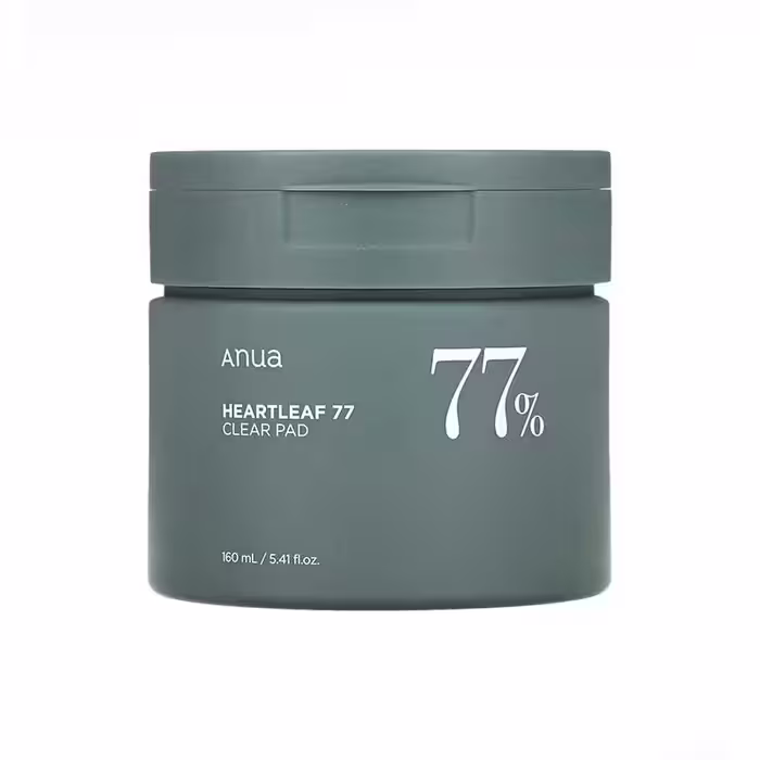 تونر پد تسکین دهنده و ضد التهاب آنوا Anua حاوی Heartleaf 77% حجم 160 میل