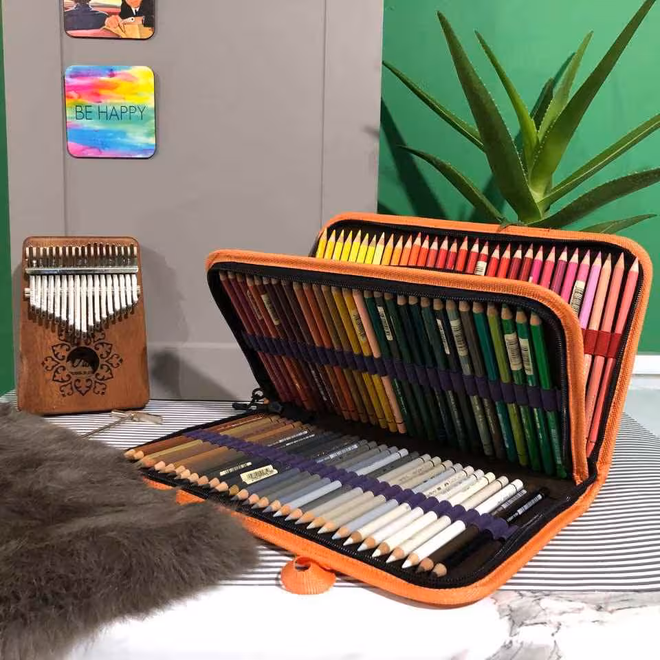 کیف مدادرنگی 120عددی دوزیپ سری V لوتو