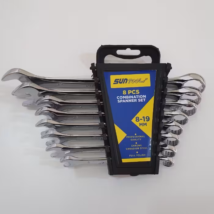 سری 8 عددی آچار یکسر تخت یکسر رینگ سان تولز SUNTOOLS