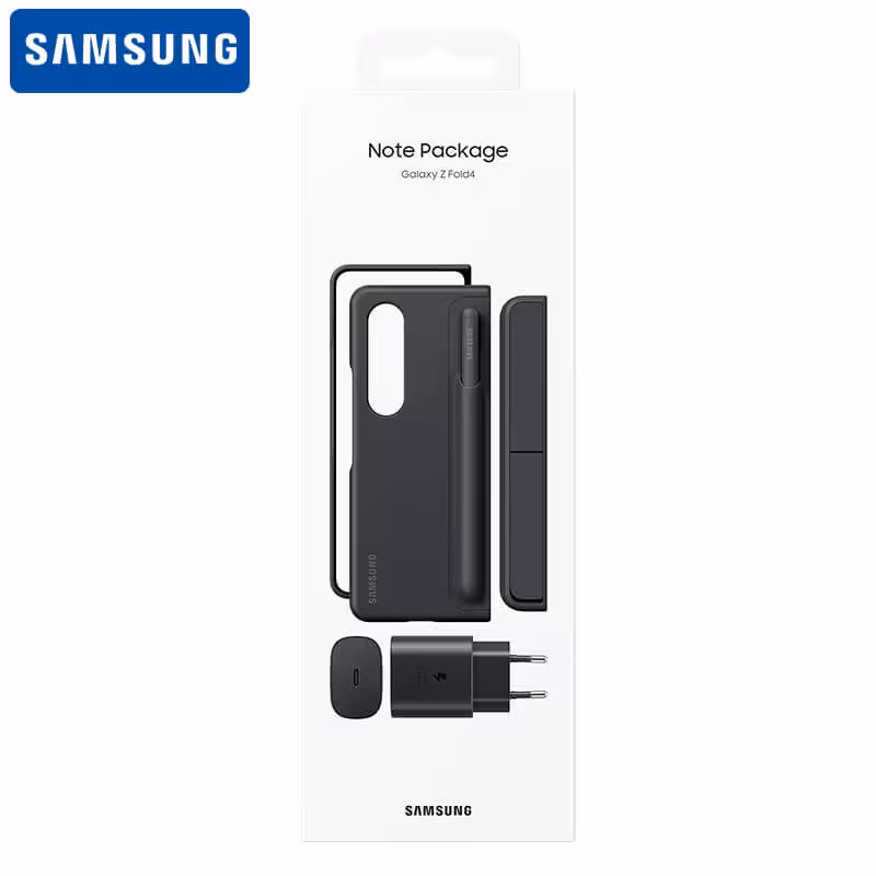 پک اصلی قاب و قلم و شارژر و پایه سامسونگ EF-OF93KKBEGWW Samsung Galaxy Z Fold 4 5G Note Package