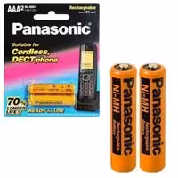 باتری نیم قلمی شارژی Panasonic 650 mAh