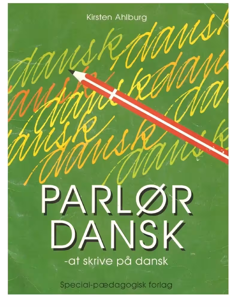 کتاب دانمارکی Parlør dansk – at skrive pa dansk