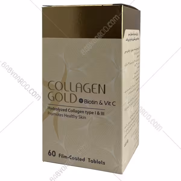 قرص کلاژن گلد بیوتین و ویتامین C آدریان 60 عدد