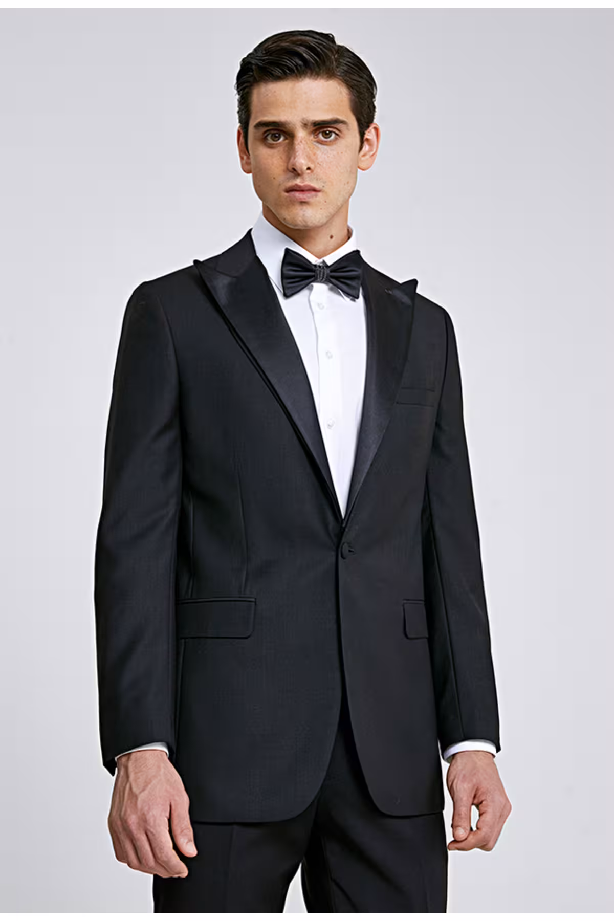 کت وشلوار مردانه DS GROOM SLIM FIT FLACK FLAT & TUXEDO TEAM D'S Damat