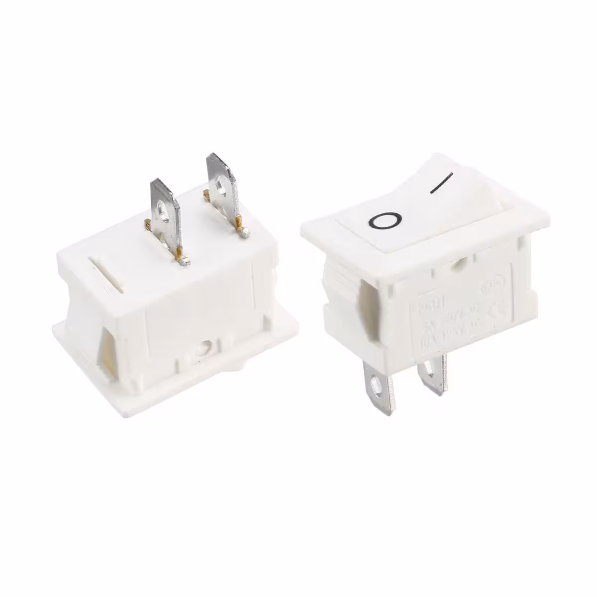 کلید راکر دو حالته کوچک دو پین KCD1-11 سفید