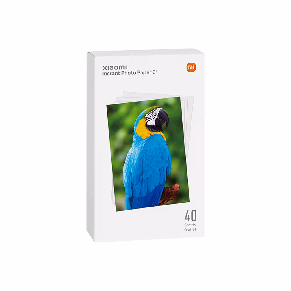 پک 40 تایی کاغذ چاپ عکس 6 اینچی شیائومی مدل Xiaomi SD20 instant paper 6 inch 40sheet