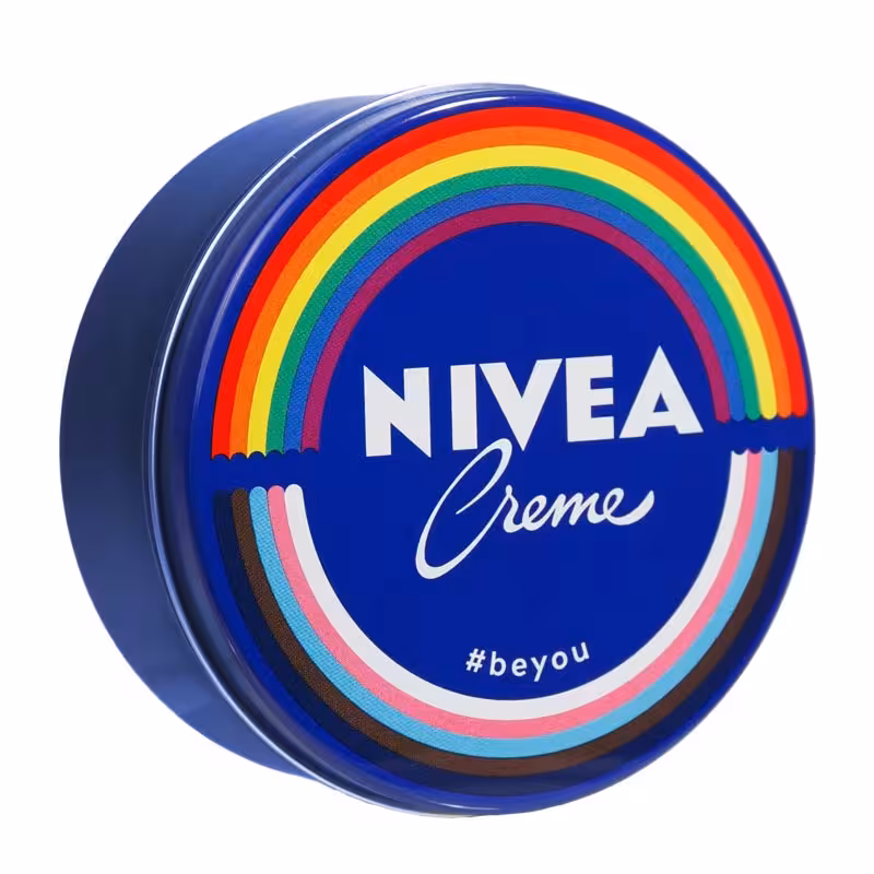 کرم مرطوب کننده صورت و بدن نیوآ Nivea طرح رنگین‌ کمانی حجم 150ml