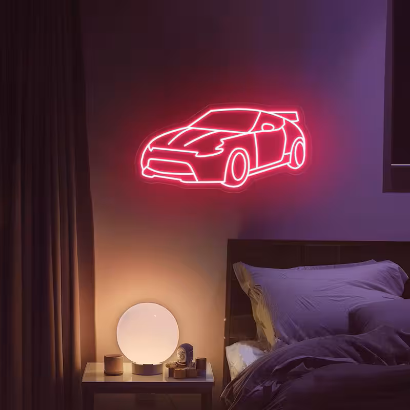 تابلو نئون ماشین و موتور کد DRIVE003