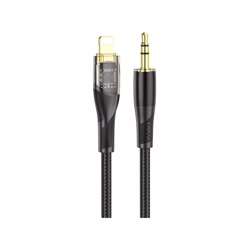 کابل تبدیل لایتنینگ به جک 3.5 میلی متری هوکو مدل UPA25 طول 1 متر