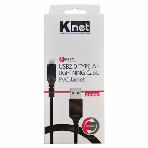 کابل تبدیل USB به لایتنینگ کِی نت طول 2 متر