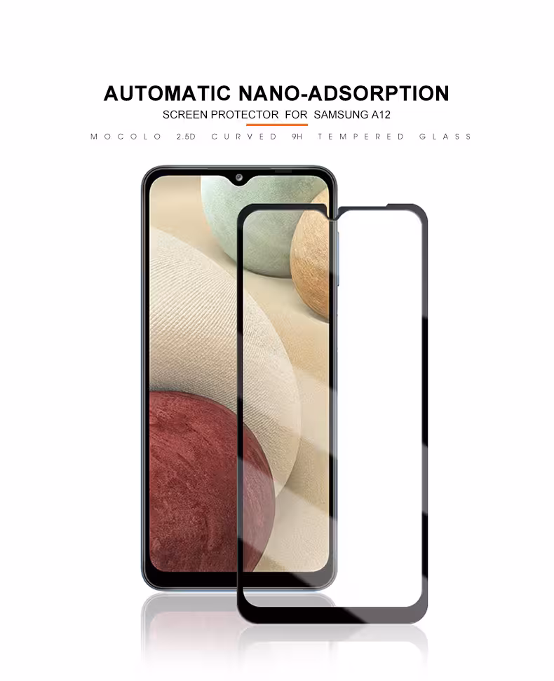 گلس فول(شیشه ای)تمام صفحه سامسونگ A12