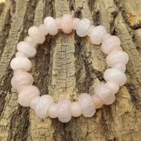 دستبند سنگ کوارتز صورتی کد 310145