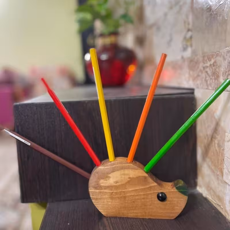 جا مدادی کوچولو طرح جوجه تیغی وزن بین 70 تا 90 گرم 