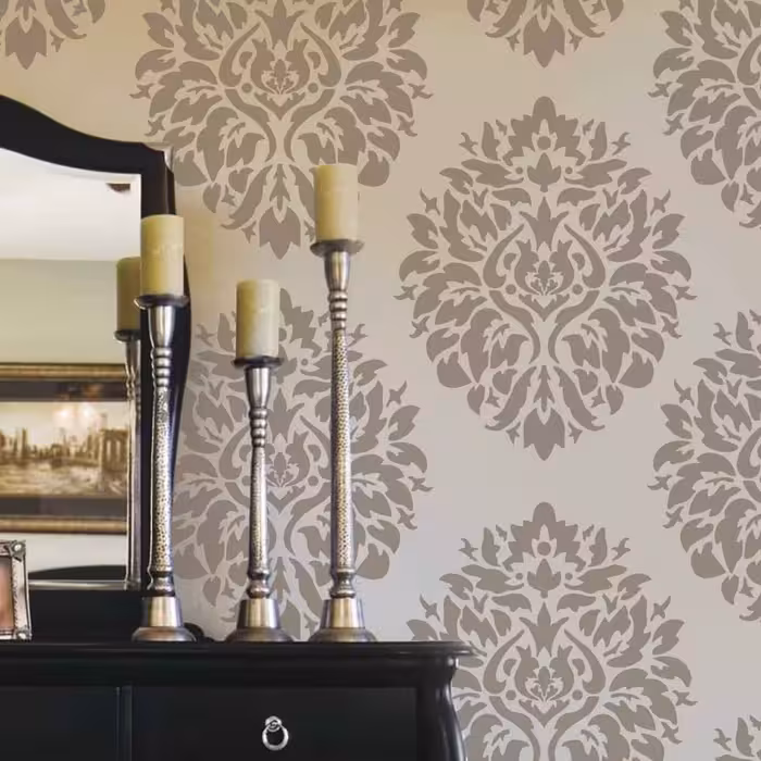 شابلون دیواری داماسک کد 504