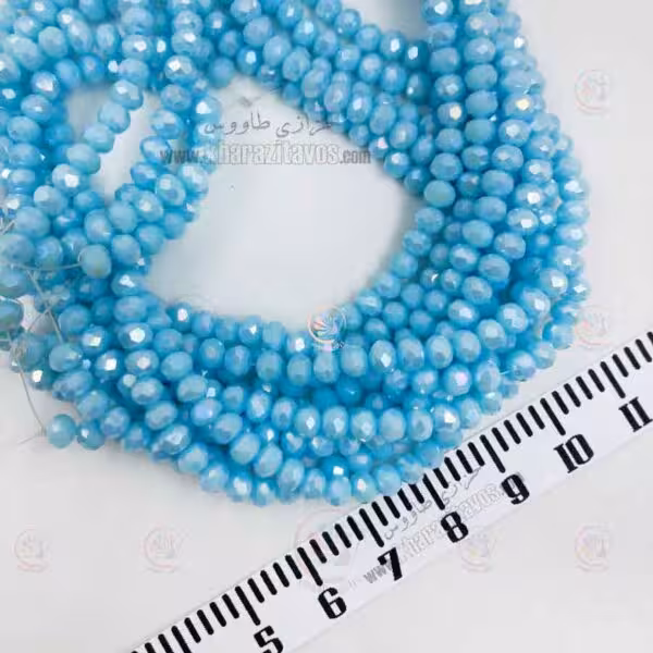 کریستال سنگی سایز 4 ( آبی آسمانی مات )