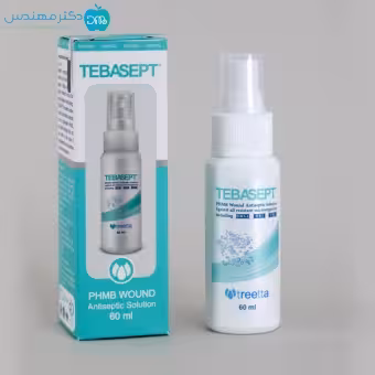 اسپری ضدباکتری زخم تریتا مدل طباسپت حجم 60 میلی لیتر