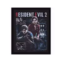 تابلو گیمینگ دکوراتیو 35x45 سانتی‌متر، طرح Resident Evil 2
