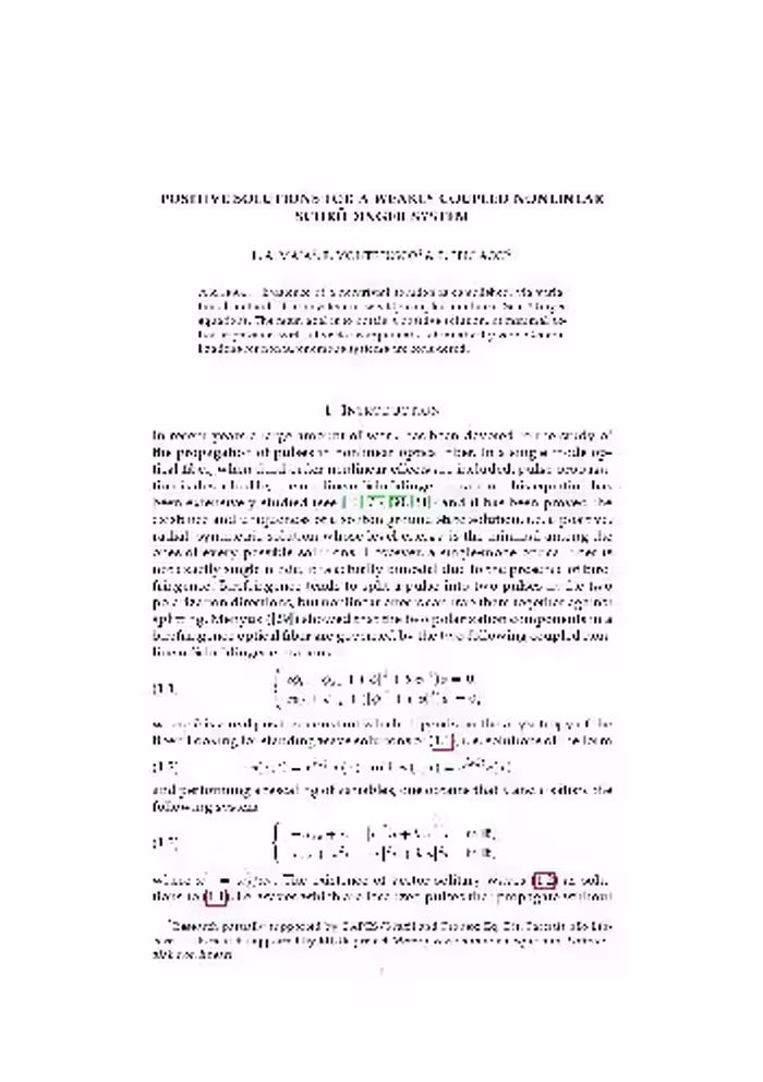 خرید و دانلود نسخه کامل کتاب Positive solutions for a weakly coupled nonlinear Schrodinger system 2
