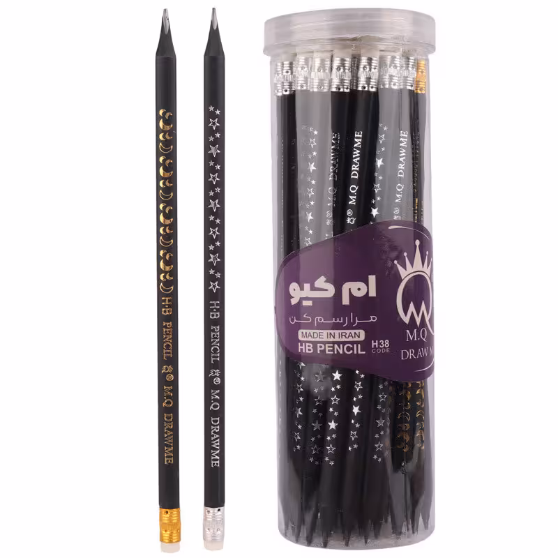 مداد مشکی ام کیو M.Q H38 بسته 48 عددی