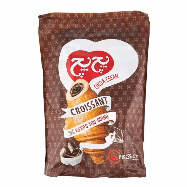 کروسان پچ پچ با طعم کاکائو مدل مکس 60 گرمی بسته 6 عددی