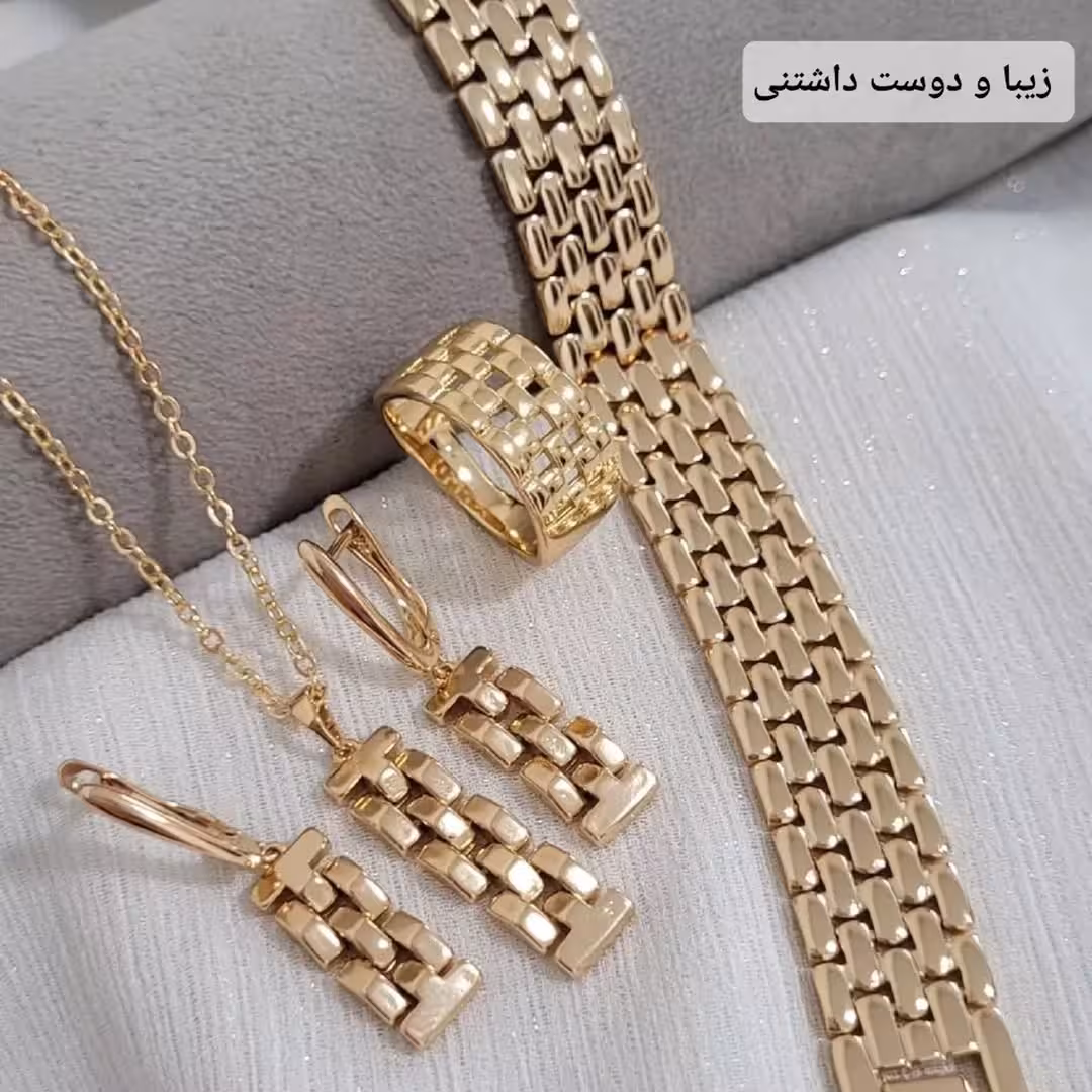 ست سرویس کامل طرح طلای زنانه، مدل رولکس، برند مطرح ژوپینگ💍