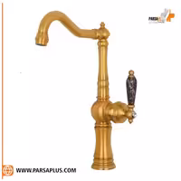 شیر آشپزخانه دوان مدل کلور طلایی مات