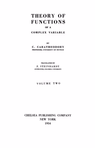 خرید و دانلود نسخه کامل کتاب Theory of Functions of a Complex Variable ; VOL II