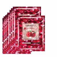 بسته 10 عددی ماسک ورقه ای  صورت سومو عصاره انار seomou Pomegranate