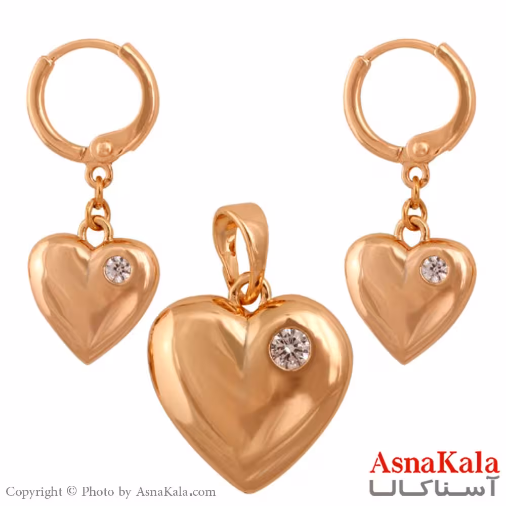 نیم ست زنانه ژوپینگ مدل قلب کد NIM1419W - اسنا کالا