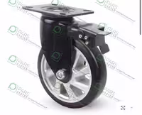 چرخ پایه مشکی چرخ مشکی tab کفی ترمزدار سایز 100