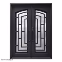 درب لابی ورودی دو لنگه آهنی کد 1140