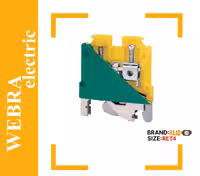 ترمینال پیچی ارت با پیچ اتصال به ریل 4 (RT/SU4-E)