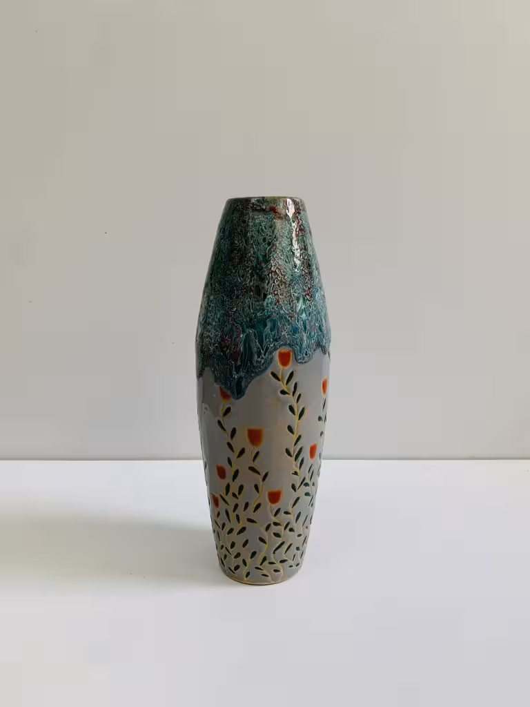 گلدان سفالی