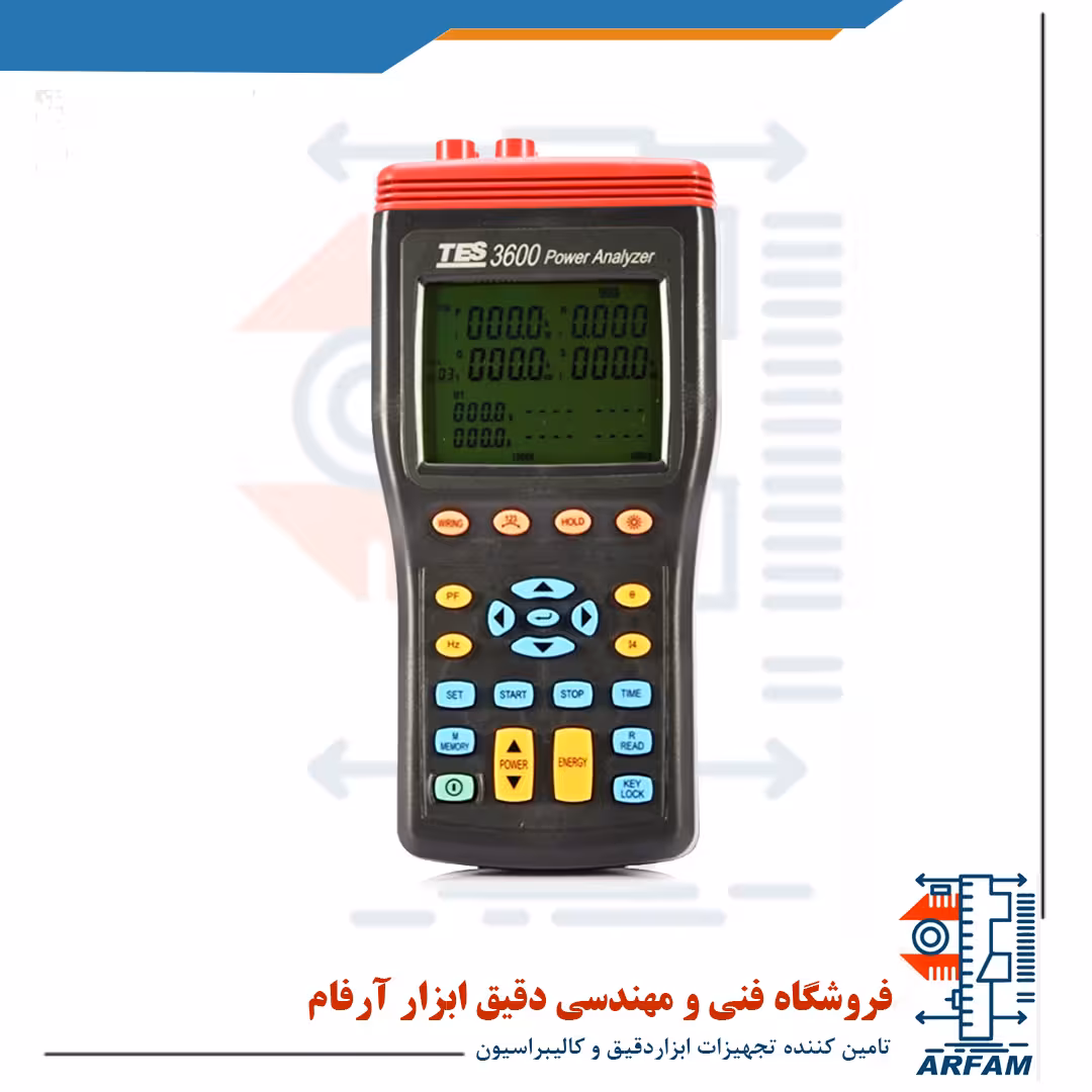 پاور آنالایزر تک فاز و سه فاز 1000A مدل TES-3600