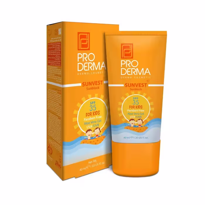 کرم ضد آفتاب کودکان پرودرما با spf 35