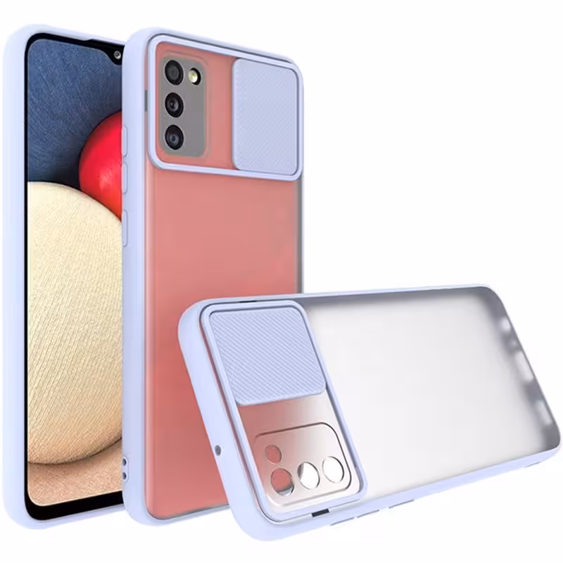 قاب محافظ مناسب برای گوشی Samsung Galaxy A02S مدل ماکرو شیلد محافظ لنزدار طرح پشت مات