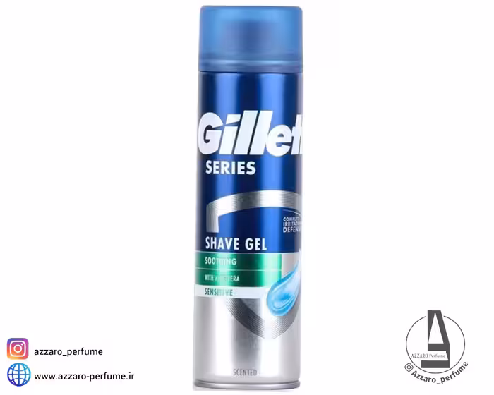 ژل اصلاح مردانه ژیلت مدل سوتینگ سنسیتیو حجم 200 میل